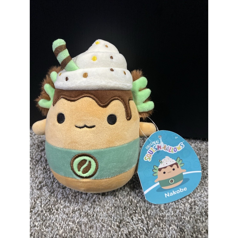 NWT Squishmallows 8" NAKOBE The Mint Axollatte Axolotl